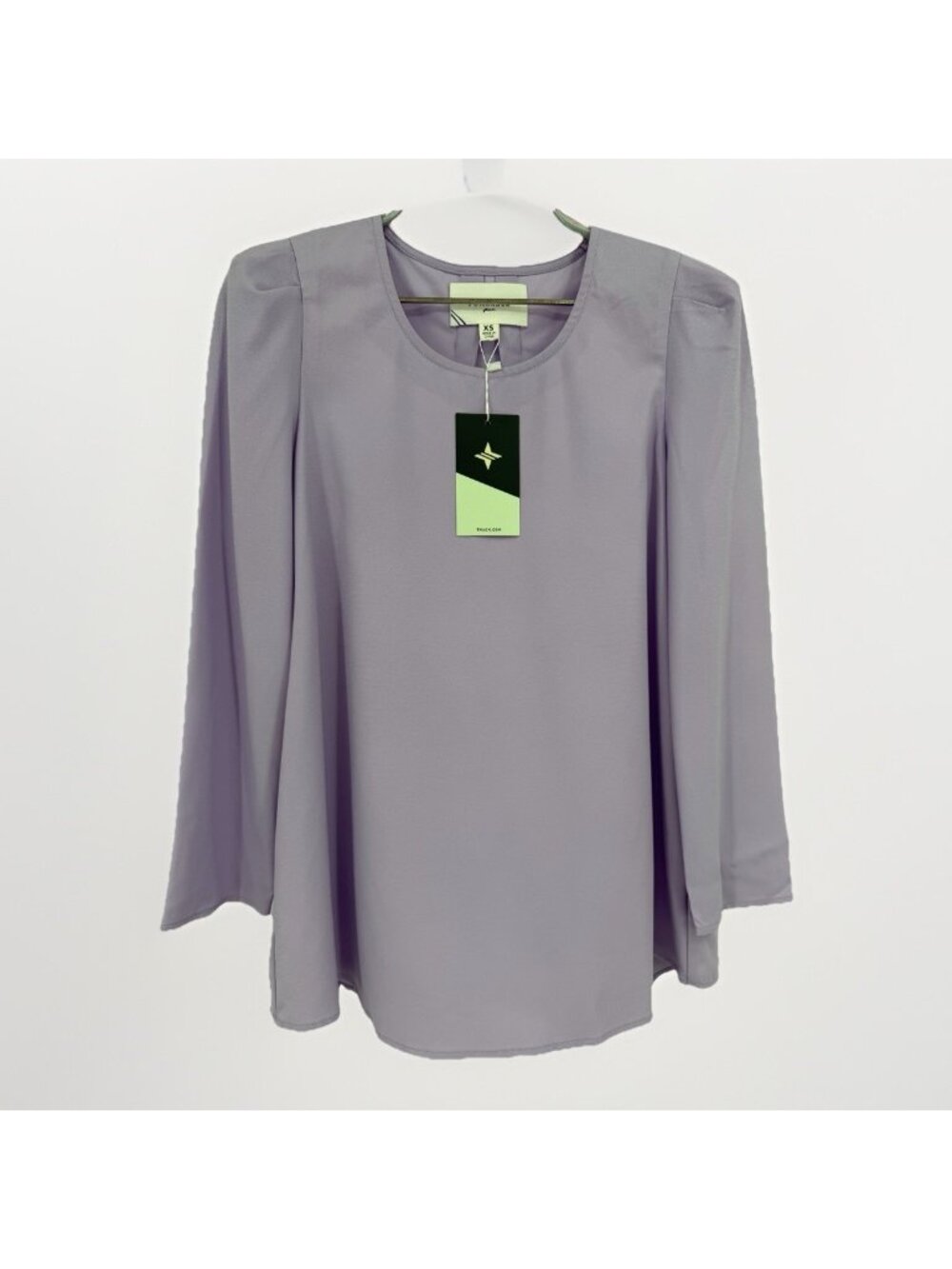 Pomander Place by Tuckernuck Lavender Bedford Top size XS Puff Sleeve Blouse